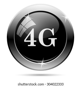 4G icon. Internet button on white background. EPS10 vector 