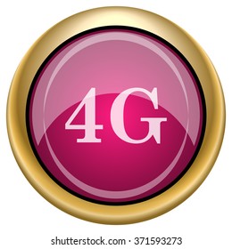 4G icon. Internet button on white background. EPS10 vector.
