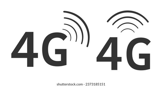 4g icon symbol sign vector ilustration.