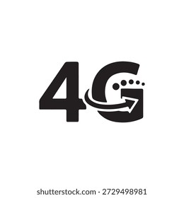 Plantilla del logotipo del Vector del icono 4g