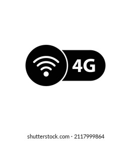 4g internet icon. icon for mobile phone or smart device. 