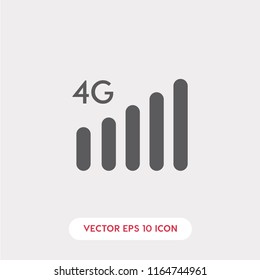 4g internet vector icon, network symbol
