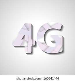 4G latest wireless communication, abstract symbol