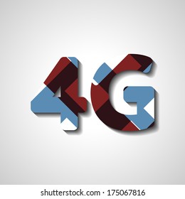 4G latest wireless communication, abstract symbol