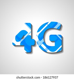 4G latest wireless communication, abstract symbol
