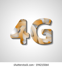 4G latest wireless communication, abstract symbol