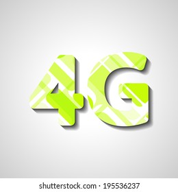 4G latest wireless communication, abstract symbol
