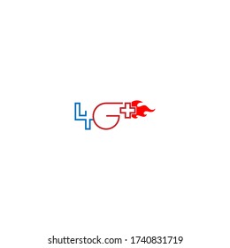 Ilustración del logotipo de 4G LTE