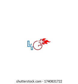 Ilustración del logotipo de 4G LTE