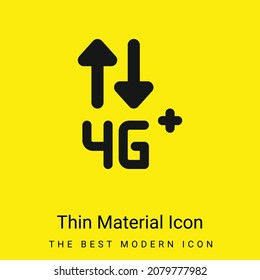 4 g minimales hellgelbes Material-Symbol