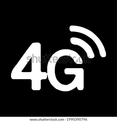 
4g network icon. fastest network 4g. latest network