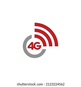 4G network logo vector illustration	