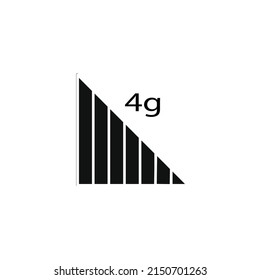4g network vector type icon
