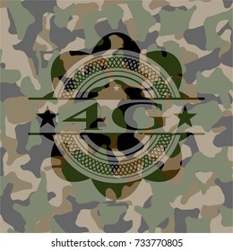 4G on camouflaged texture