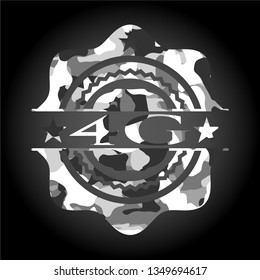 4G on grey camo pattern
