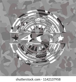 4G on grey camo texture