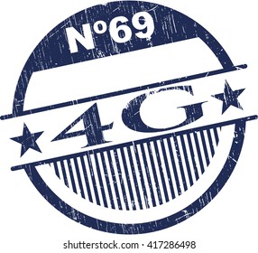 4G-Kautschuk-Grunge-Textur-Stempel