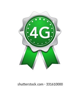 4g Sign Green Vector Icon Design