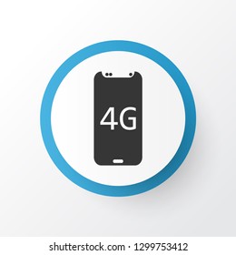 4g smartphone icon symbol. Premium quality isolated electronics element in trendy style.