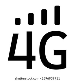 4G Vector Glyph Icon Vector Design