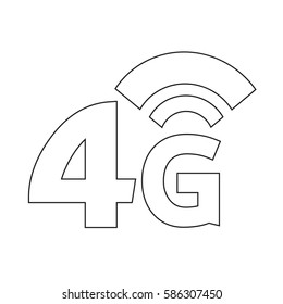 4G Wireless Wifi icon