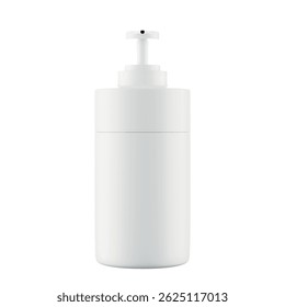4K 3D render mock up of Shampoo bottle. Transparent background. Separate object (cap, upper, lower body)
