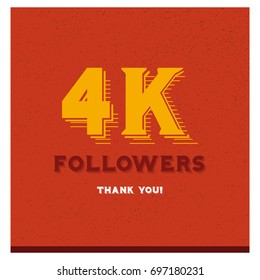 4k 4000 Followers Thank You Post For Social Media