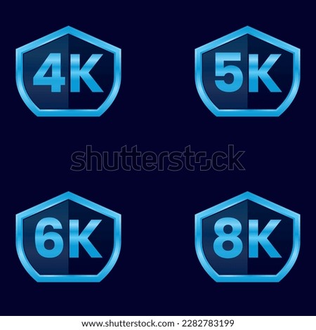 4k 5k 6k 8k video resolution button