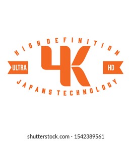 4K abstract classic style vector logo representing technology used in action camera, CCTV, television, drone, and can be used to product logo, marketing or promotion materials