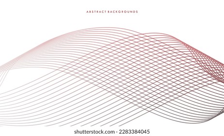 4K Abstract line mesh design. EPS 10 vector art. Modern vector background. White background with red line vector illustration.e