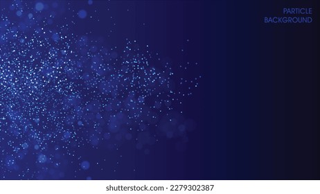 4K abstract particle background HD wallpaper design. Sparkling magical dust particles. Magic concept. HD partical background