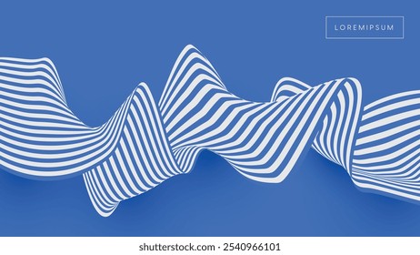 Fondo de malla de líneas de partículas de tecnología Abstractas 4K con ilusión dinámica