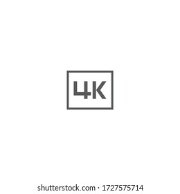 4K Apps Icon Design Vector