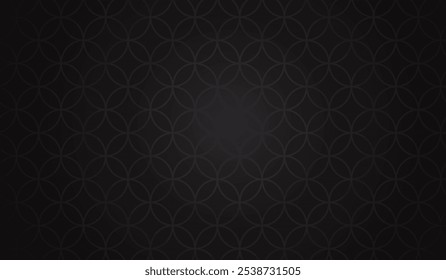 4K schwarzer Farbverlauf-Hintergrund mit einem geometrischen Druck.