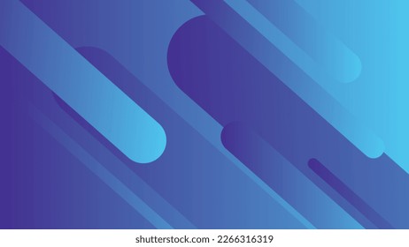 Fondo del vector azul 4K con líneas diagonales rectas y puntos. Diseño decorativo borroso en un estilo sencillo con líneas y círculos