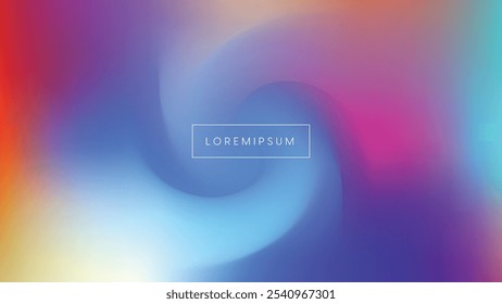 Diseño de fondo abstracto de gradiente colorido borroso 4k