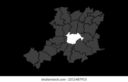 4k Bodh Gaya mapa Distrito de Gaya, Estado de Bihar, República de India, Gobierno de Bihar, territorio indio, India oriental, política, aldea, turismo