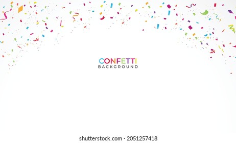 4K Confetti Background vector illustration background, image, EPS10
