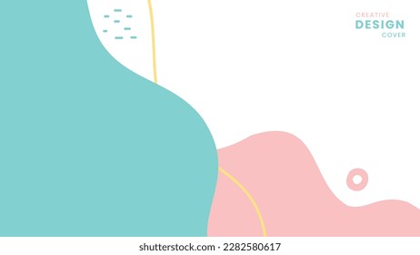 Cubierta de diseño creativo 4K. Diseño de forma dinámica. Arte vectorial EPS 10. Fondo vectorial moderno. Diseño líquido. Afiche mínimo. ideal para banner, web, cabecera, portada, cartel, folleto, medios sociales, tierra