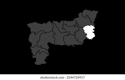 4k mapa de Dagarua, distrito de Purnia, estado de Bihar, República de la India, gobierno de Bihar, territorio indio, India oriental, política, aldea, turismo