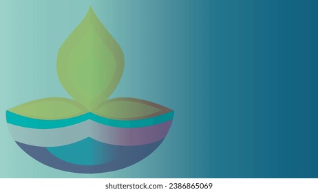 4k Diwali  gradient abstract banner background