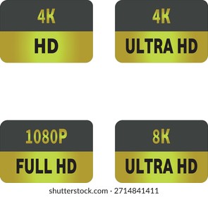 4K and Full HD Video Discs Icon