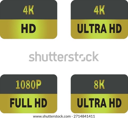 4K and Full HD Video Discs Icon