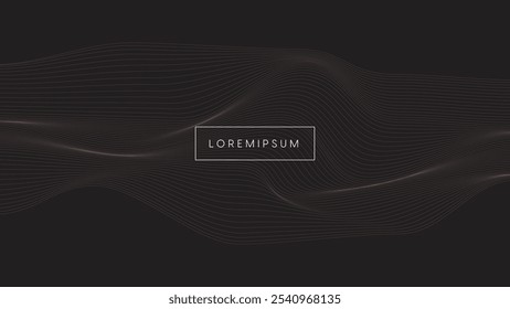 Fondo de ondas futuristas 4k Suave moderno Mezclado