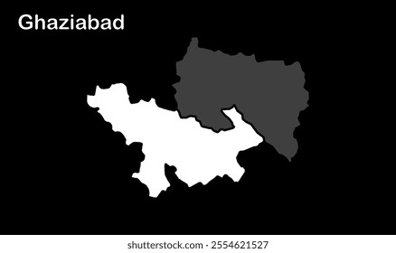 4k Ghaziabad map, Ghaziabad District,Uttar Pradesh State, Republic of India, Government of  Uttar Pradesh, Indian territory, Eastern India, politics, village, tourism