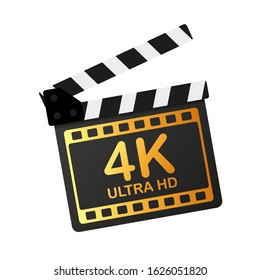 4k hd. Modern technology signs. Vector illustration symbol Monitor display Label