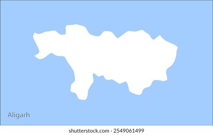 4k Alto reg de Aligarh mapa, Distrito de Aligarh, Estado de Uttar Pradesh, República de la India, Gobierno de Uttar Pradesh, territorio indio, India oriental, política, aldea, turismo