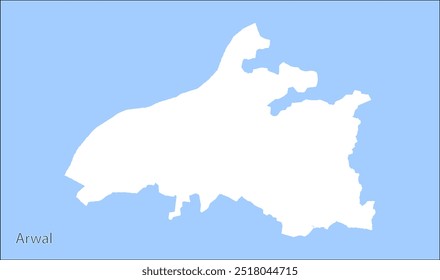 4k Alto reg de Arwal Mapa distrital, distrito de Arwal, estado de Bihar, República de la India, Gobierno de Bihar, territorio indio, India oriental, política, aldea, turismo