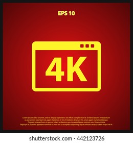 4K icon