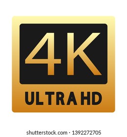 Similar Images, Stock Photos & Vectors of Ultra HD 4K icon - 228005686 ...